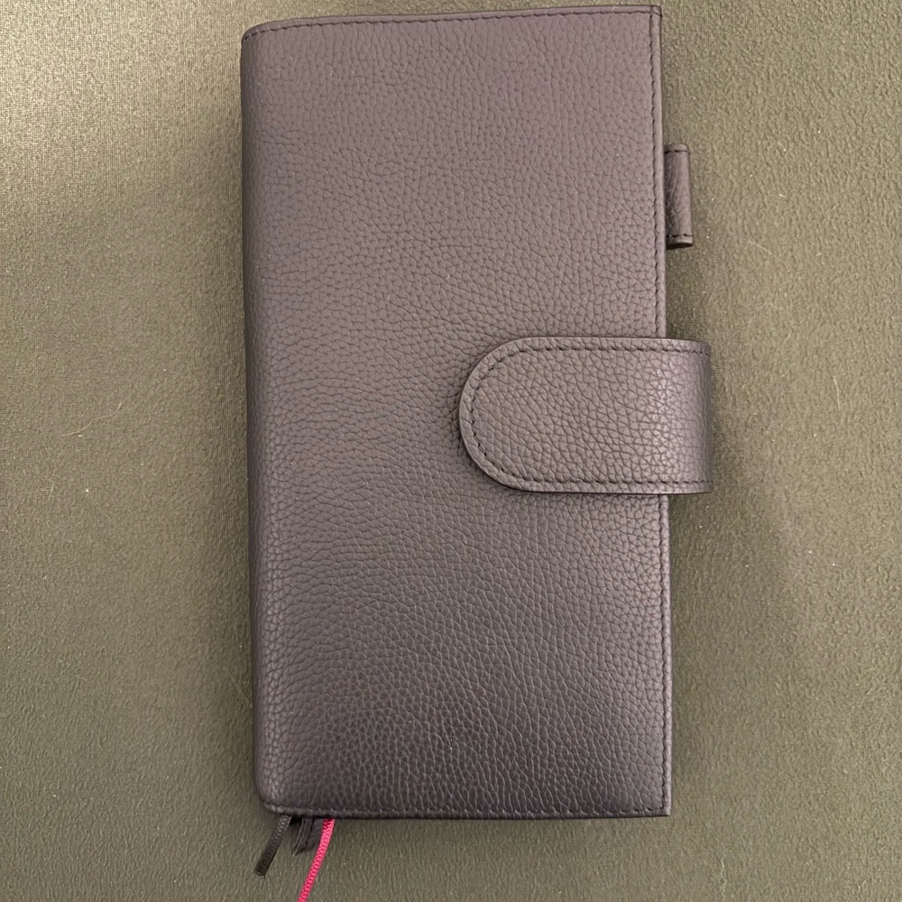 Elegant Black Leather Planner